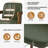  26" Upholstered Swivel Counter & Bar Stool with Armrest-1275276489-1305514866