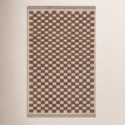 Azle Wool Checkered Indoor Rug