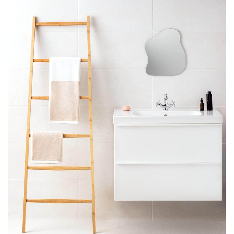 56 cm L Freestanding Towel Stand, Light Brown