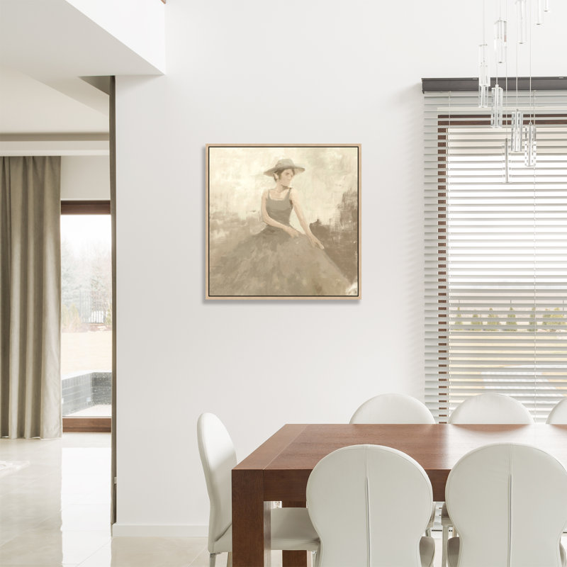 Right Girl III Painting by Mark Sargent, 31.75" H x 31.75" W, Image Brush Gel