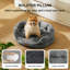 Lit pour chien et chat rond pour petits animaux de compagnie, nid lavable en peluche avec base antidérapante, intérieur-113029143-112669761