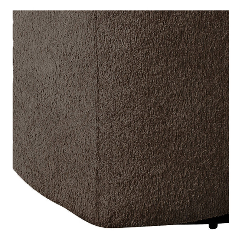 Bonn Upholstered Swivel Barrel Chair, Chocolate Polyester