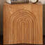 Table de bout élégante en bois cannelé décoratif-1961325877