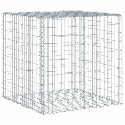 Jardinière en fer galvanisé Gabion