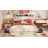 Upholstered Bed Frame with 3 Drawers, Bed with Storage Headboard and Charging Station-1248422149-1245003317