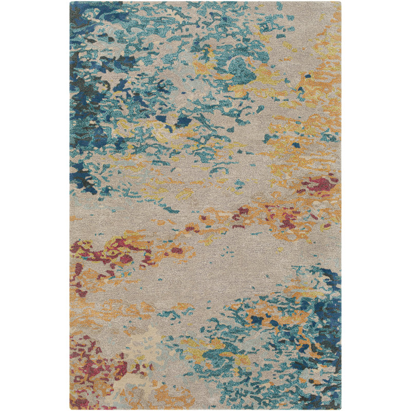 Kavita Hand Tufted Abstract Indoor Rug, Round 8'