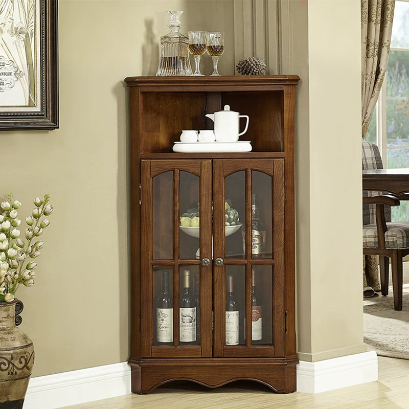 Armoire de coin Retro, Nut-Brown