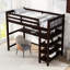 Lit mezzanine simple avec tablettes de rangement et bureau sous le lit-1257578776-1257578779