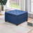 HOMCOM Fabric Tufted Storage Ottoman With Flip Top Seat Lid, Metal Hinge And Stable Eucalyptus Wood Frame For Living Room, Entryway, Or Bedroom, Blue