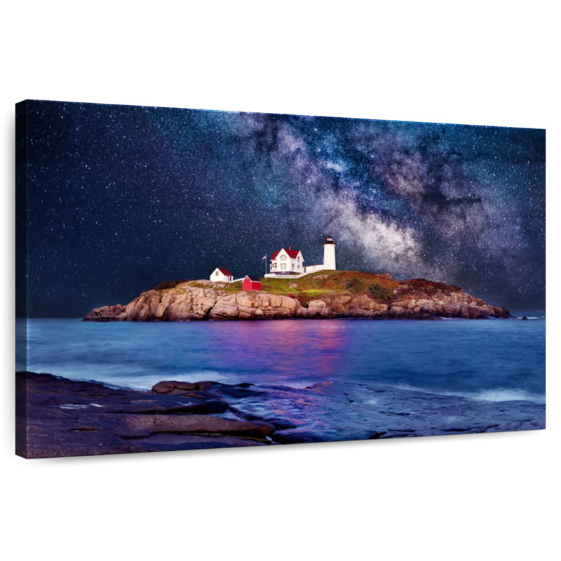 Phare de Lilie Cape Neddick Nubble, H 32 po x l 48 po