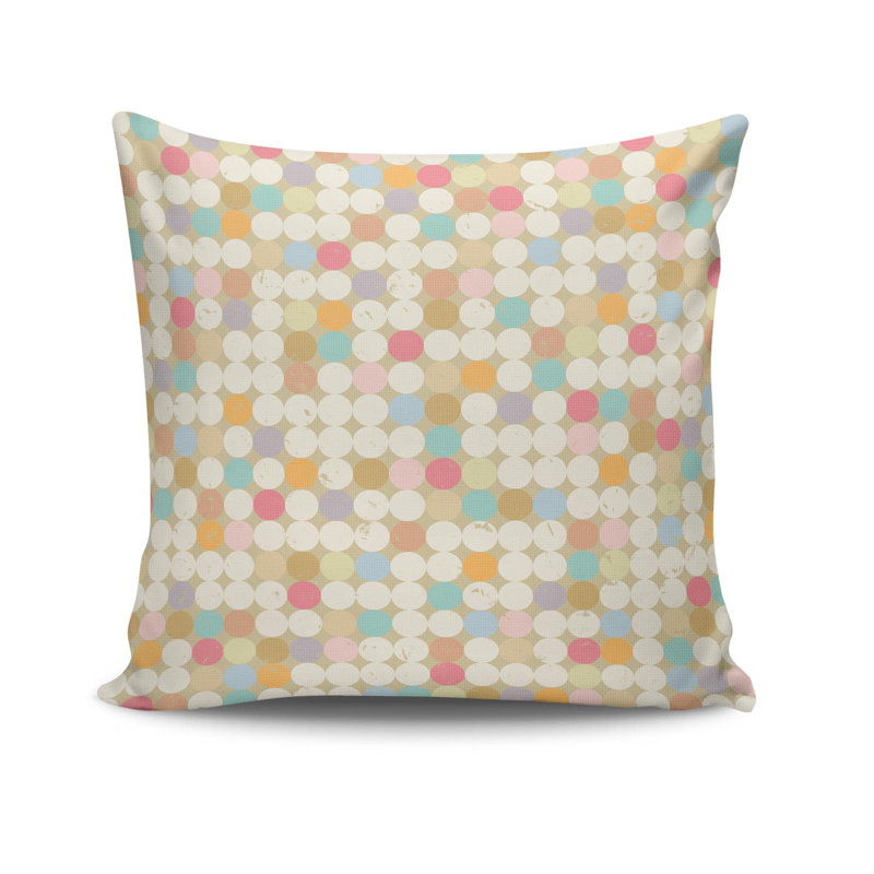 Decorative Cushion Cover, 17 x 17 Inches, 50% Cotton / 50% Polyester | Machine Washable at 104°F, Ironable, Concealed Zip Closure | Perfect for Living Room, Bedroom, and Stylish Home Décor