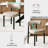 Modern Upholstered Faux Leather Dining Chairs with Curved Backrest and Metal Legs (Set of 4)-114982710-114982709