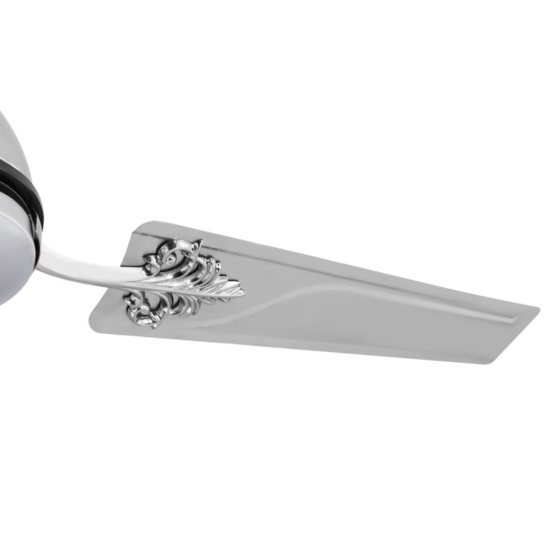 Eimly 3 - Blade 52 inch Silver Ceiling Fan with Remote Control Without lights, Silver