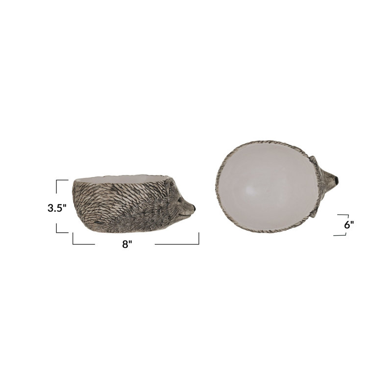 Stoneware Hedgehog Shaped Bowl