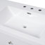 Meuble-lavabo moderne 60 po avec lavabo SMC, grande armoire de rangement, tiroirs à fermeture en douceur, portes en rotin, boutons argentés et 5 pieds en pin-2007727682