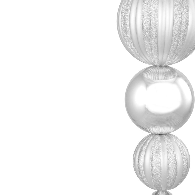 Ornement de Noël 22 po, Argent