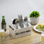 Metal Rectangle Flatware Caddy