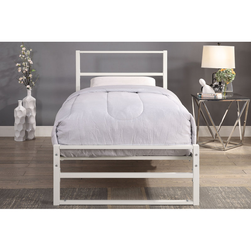 Clermont Bed, White, Single (3'), No Mattress
