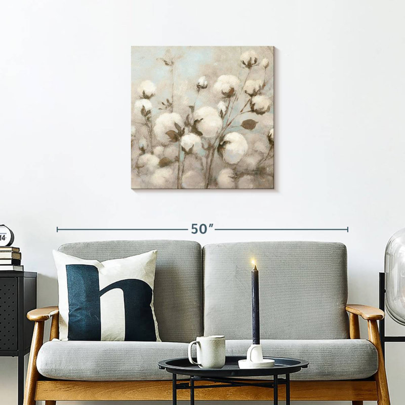 Cotton Field Neutral, 24" H x 24" W
