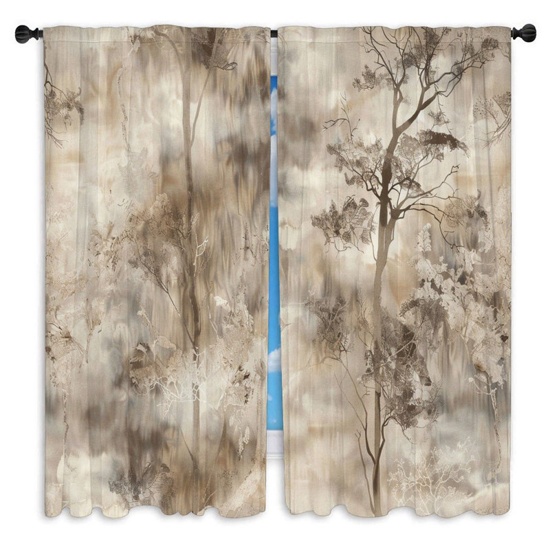 Nisaiah Room Darkening Curtain Pair, 20" W x 82" L