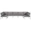 Canapé modulaire d'extérieur en U avec coussins Athaleyah-61209800-61209799