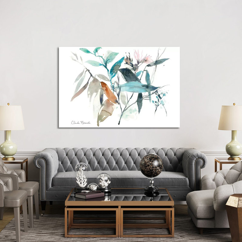 Watercolor Bloom Ii by Claudia Bianchi - Wrapped Canvas Painting, 152.5 cm H x 101.5 cm W