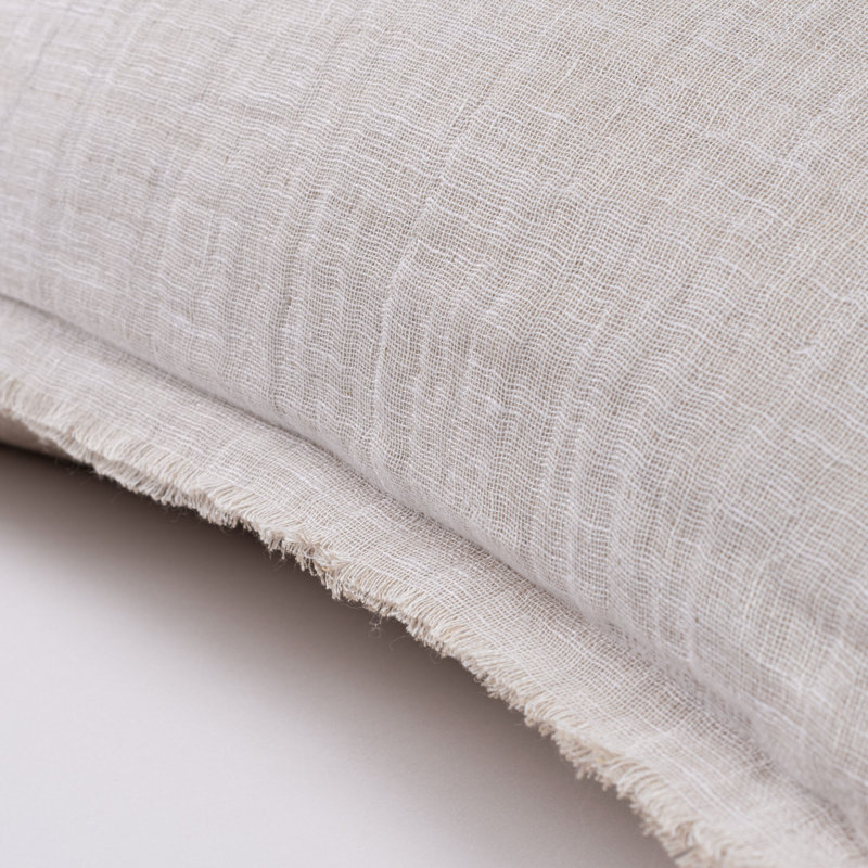 KENT PILLOW, OCHRE/NATURAL, EURO, White