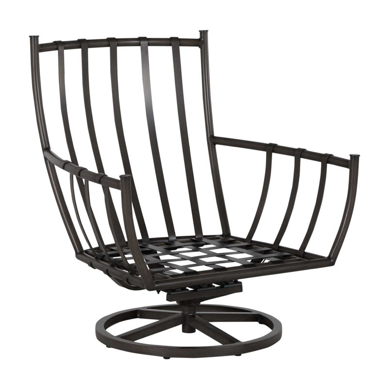 Chaise berçante pivotante en aluminium Majorca, Pas de soudure, Ciel de papier