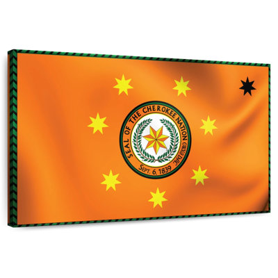 Drapeau cherokee amérindien Lelar