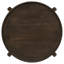 Mavis Dark Brown Round Solid Wood End Table