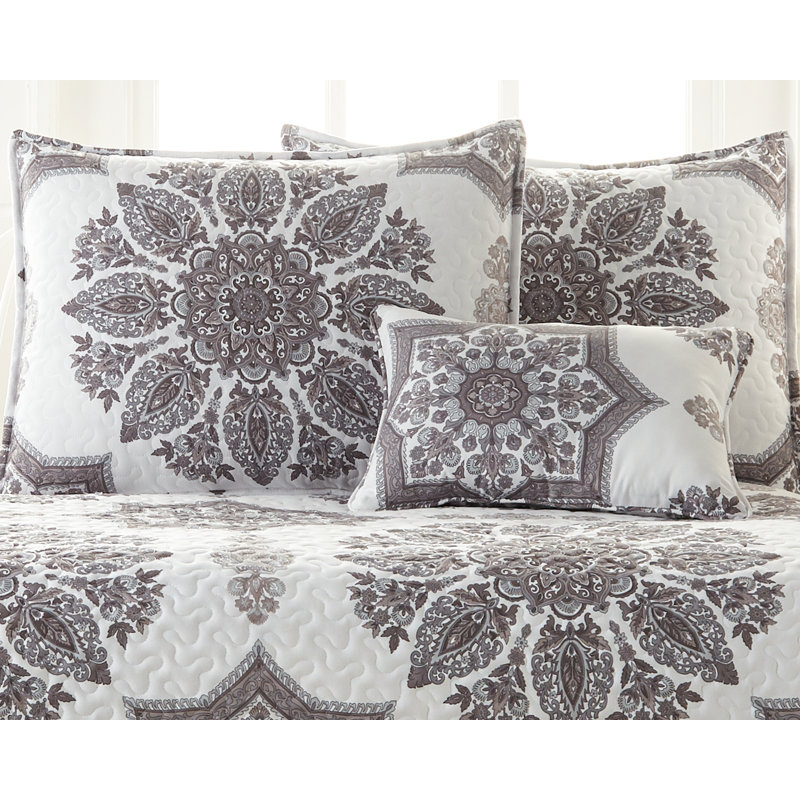 Infinity Collection Daybed Quilt Set covers by Southshore Fine Linens., Gray