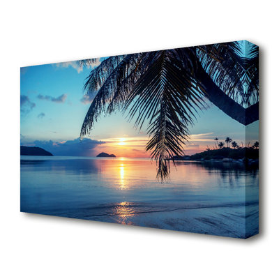 The Blues Beach - Wrapped Canvas Print