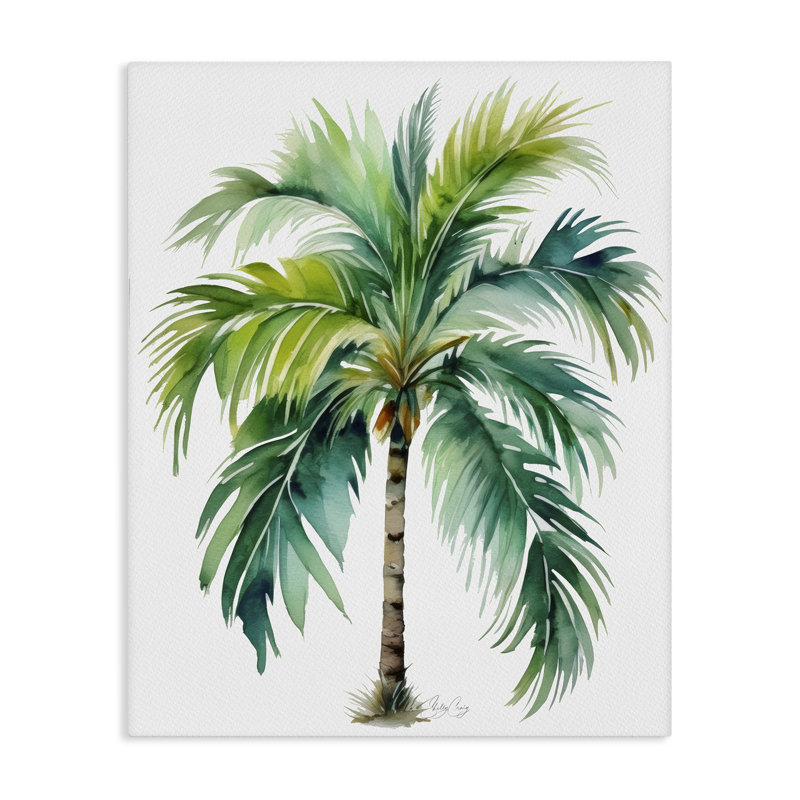Lagoon Majesty Palm, toile par Shelly Craig, H 30 po x l 24 po