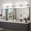 Luminaire de salle de bain moderne noir au-dessus d'un miroir 41 po DEL pour meuble-lavabo