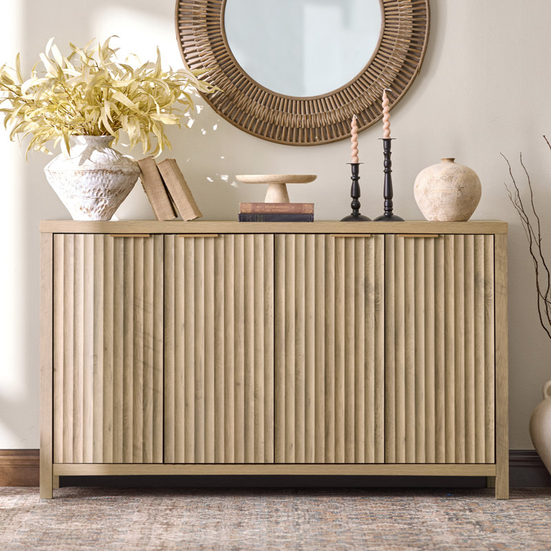 Nicolee 56" Sideboard, Sand Oak