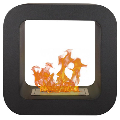 Qlima Ethanol Fireplace Square 42x23x42 cm