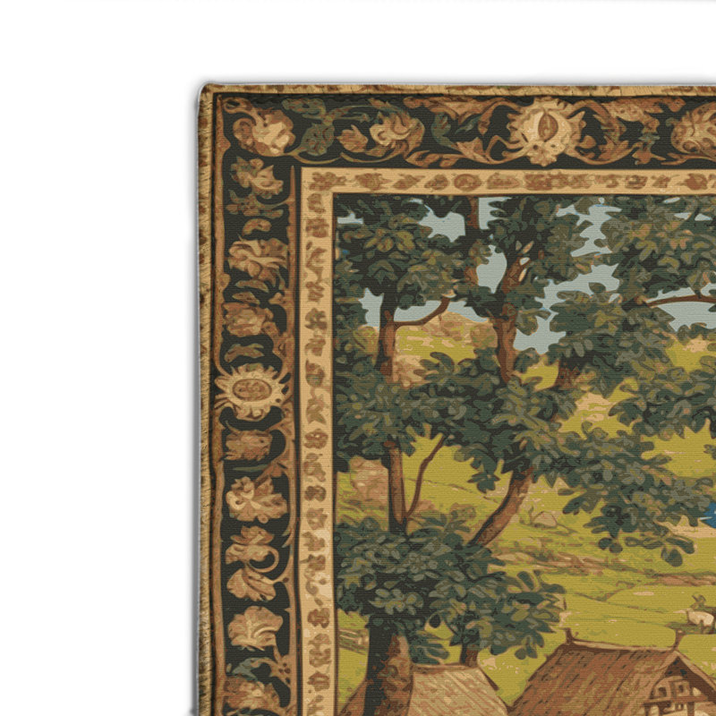 Tapis d'intérieur et d'extérieur brun Persian, Rectangulaire 8 pi x 10 pi