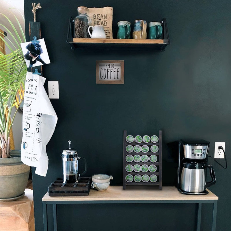 Rangement pour 16 dosettes de café Kovome, Noir