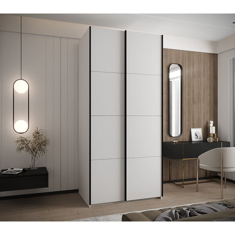 Trosa 2 Door Manufactured Wood Wardrobe
