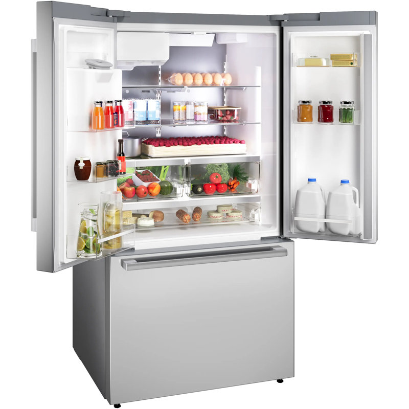 Free-Standing Fridge-Freezer, Stainless Steel