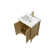 Ensemble de meuble-lavabo simple 24 po 24 po
