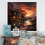Cottage Sunset Sanctuary 3 - paysage, art mural sur toile-597830568-597830613