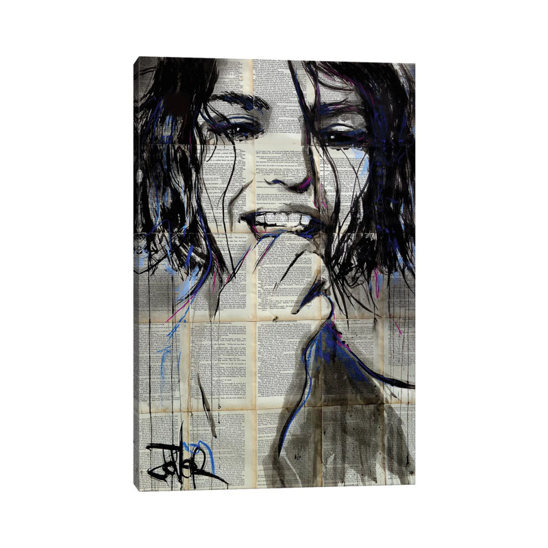 Fleurs par Loui Jover - impression sur toile tendue, H 40 po x l 26 po x P 1,5 po
