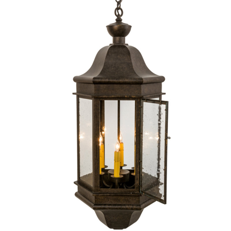 Abrian 6 - Light Dimmable Lantern Chandelier