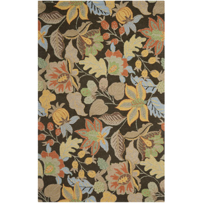 Emrick Blossom Hand Hooked Wool Floral Rug