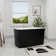 46.85" x 27.3" Freestanding Small Acrylic Bathtub, Integrated Seat & Non-Slip Surface, Chrome Drain for Safe Soaking in Compact Bathrooms