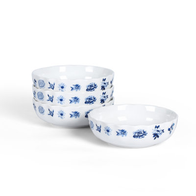Ensemble de bols Stone Lain Fiore 4 pièces New Bone China