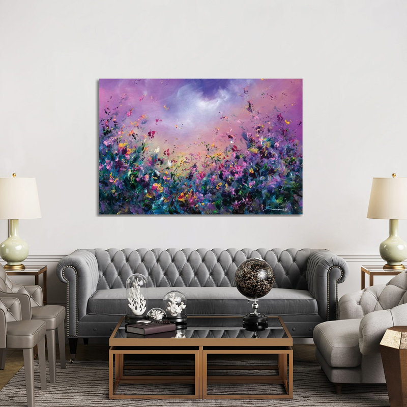 Rainbow Meadow 1 Piece Wrapped Canvas Painting, 152.5 cm H x 101.5 cm W