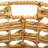Set Of 2 Wood-Tone Open Fishtail Water Hyacinth Baskets With Built-In Handles15.75"