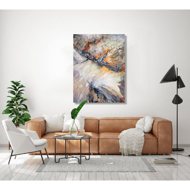 Bird In Flight Print by John Beard, 40" H x 30" W x 1.5" D, Black Framed Canvas